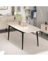 Tavolo allungabile Prime top cashmere e gambe nere 160x90x77H