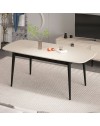 Tavolo allungabile Prime top cashmere e gambe nere 160x90x77H
