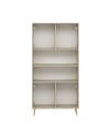 Credenza alta Kale effetto cannettato cashmere 90x35x180H – Eleganza Verticale