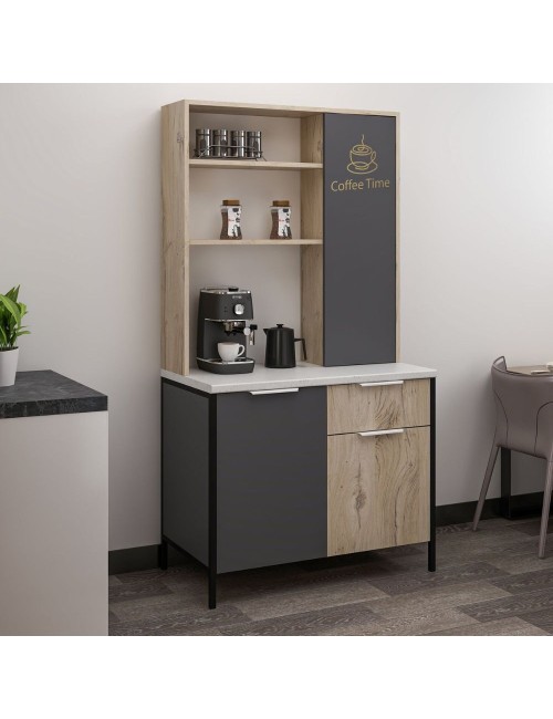 Mobile multiuso Andy rovere antracite 94x50x180H – Funzionalità e stile per ogni spazio