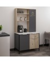 Mobile multiuso Andy rovere antracite 94x50x180H – Funzionalità e stile per ogni spazio