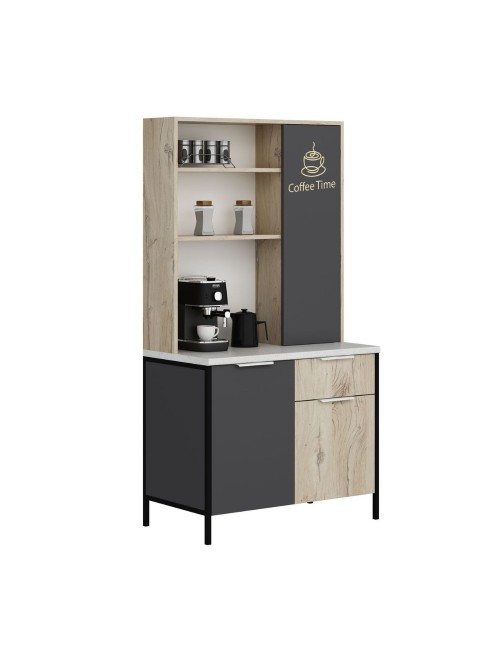 Mobile multiuso Andy rovere antracite 94x50x180H – Funzionalità e stile per ogni spazio