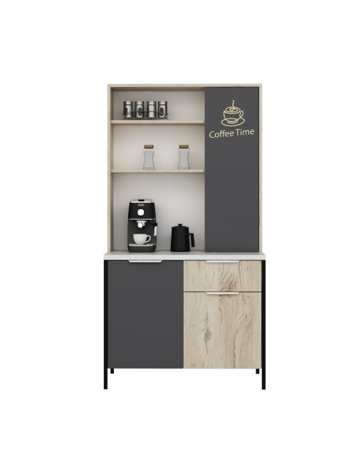 Mobile multiuso Andy rovere antracite 94x50x180H – Funzionalità e stile per ogni spazio