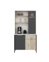 Mobile multiuso Andy rovere antracite 94x50x180H – Funzionalità e stile per ogni spazio