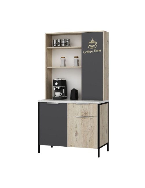 Mobile multiuso Andy rovere antracite 94x50x180H – Funzionalità e stile per ogni spazio