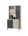 Mobile multiuso Andy rovere antracite 94x50x180H – Funzionalità e stile per ogni spazio