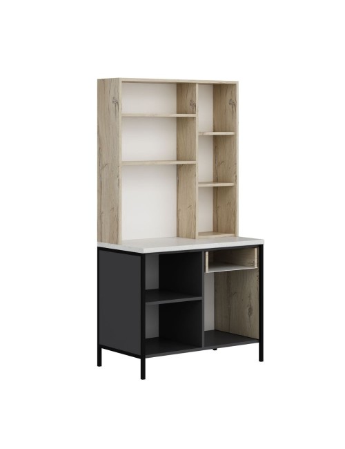 Mobile multiuso Andy rovere antracite 94x50x180H – Funzionalità e stile per ogni spazio