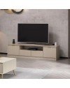 Porta TV Kale cashmere effetto cannettato 180x35x45H