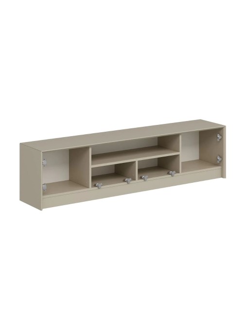 Porta TV Kale cashmere effetto cannettato 180x35x45H