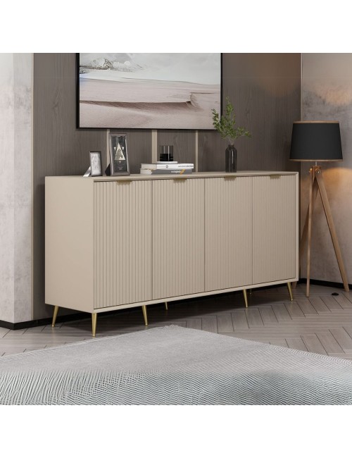 Madia Kale 4 ante cashmere effetto cannettato 180x45x90H : Eleganza e Funzionalità