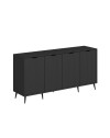 Madia Kale 4 ante antracite effetto cannettato 180x45x90H : Eleganza e Funzionalità
