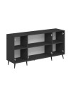Madia Kale 4 ante antracite effetto cannettato 180x45x90H : Eleganza e Funzionalità