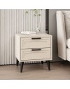Comodino Prime 2 cassetti colore cashmere 50x45x52H – Eleganza e funzionalità