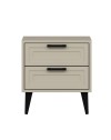 Comodino Prime 2 cassetti colore cashmere 50x45x52H – Eleganza e funzionalità