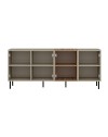 Madia Mila cashmere e rovere 180x47x75H – Eleganza e contrasto per un living raffinato