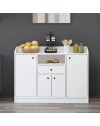 Mobile multiuso Arina bianco 4 ante e cassetto 120x35x90H