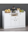 Mobile multiuso Arina bianco 4 ante e cassetto 120x35x90H