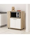 Mobile multiuso elegante e funzionale rovere e bianco Monni 82x45x95H – Ordine e Design
