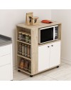 Mobile multiuso elegante e funzionale rovere e bianco Monni 82x45x95H – Ordine e Design