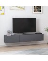 Mobile TV sospeso Rigel antracite 180x32x30H: 3 ante e stile minimal