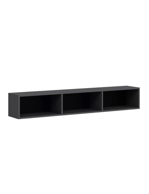 Mobile TV sospeso Rigel antracite 180x32x30H: 3 ante e stile minimal