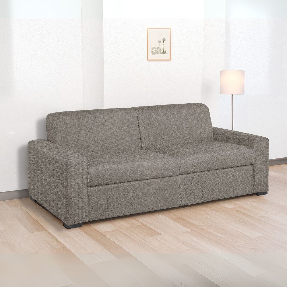 Divano letto 3 posti Flash tessuto Roma10 colore taupè 199x98x84h