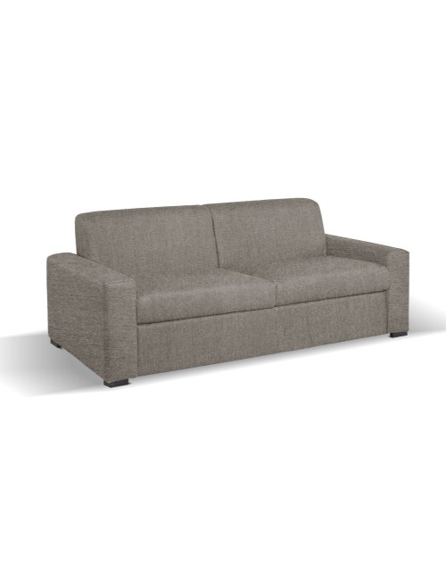 Divano letto 3 posti Flash tessuto Roma10 colore taupè 199x98x84h