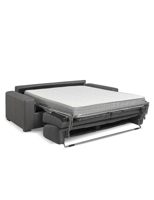 Divano letto 3 posti Flash tessuto Roma10 colore taupè 199x98x84h