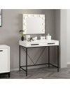 Toeletta da Trucco bianco Sane 90x45x80H: Eleganza e funzionalità per il tuo beauty corner