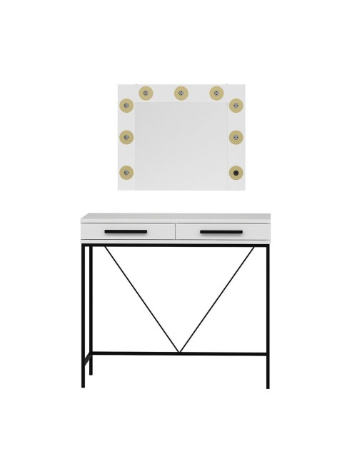 Toeletta da Trucco bianco Sane 90x45x80H: Eleganza e funzionalità per il tuo beauty corner