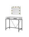 Toeletta da Trucco bianco Sane 90x45x80H: Eleganza e funzionalità per il tuo beauty corner