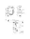 Sifone lavello a quarzo 2 vie attacco 1” ½ con pilettone ECO troppopieno rettangolare griglia inox SIFONEQUA