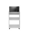 Carrello da cucina con cassetto e vani a giorno Liana bianco 60x45x95H