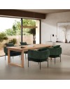 Tavolo rettangolare fisso rovere RINA 220x100x76H  – Eleganza mediterranea