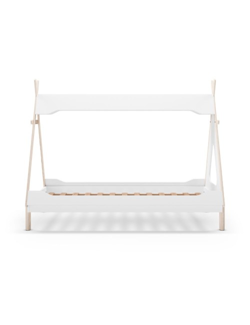 Letto a tenda singolo Nora bianco e pino 205,6x104,1x162,4 – Un rifugio da sogno per grandi avventure