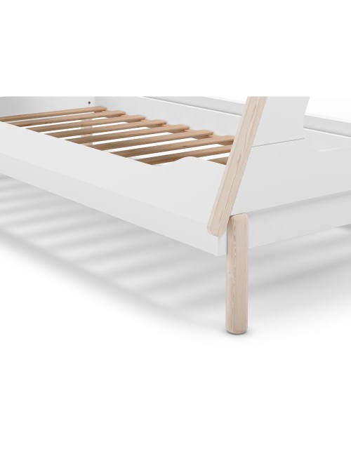 Letto a tenda singolo Nora bianco e pino 205,6x104,1x162,4 – Un rifugio da sogno per grandi avventure