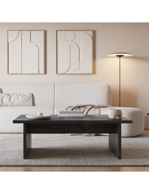 Tavolino da salotto rettangolare Loana nero 120x70x40H – Il protagonista del tuo living