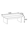 Tavolino da salotto rettangolare Loana nero 120x70x40H – Il protagonista del tuo living
