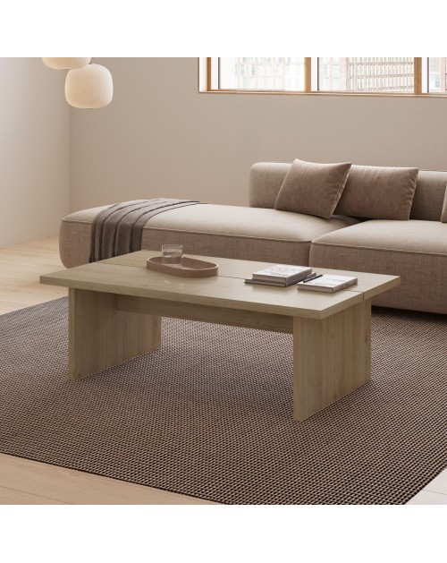 Tavolino da salotto rettangolare Loana rovere 120x70x40H – Il protagonista del tuo living
