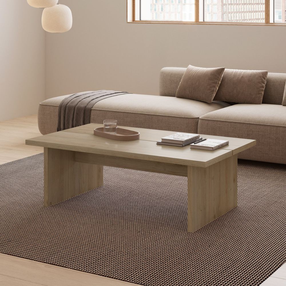 Tavolino da salotto rettangolare Loana rovere 120x70x40H – Il protagonista del tuo living