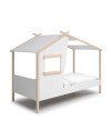 Letto singolo a casetta Luba in legno massiccio – Un rifugio incantato per i sogni del tuo bambino