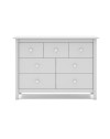 Cassettiera Max in legno massiccio bianco 110x40x80H – 7 Cassetti, stile e versatilità