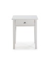 Comodino Bart in legno massiccio bianco e cassetto – Eleganza e funzionalità quotidiana
