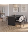 Tavolo rettangolare fisso Loana nero 200x100x75H – Eleganza conviviale per ogni occasione