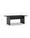 Tavolo rettangolare fisso Loana nero 200x100x75H – Eleganza conviviale per ogni occasione