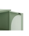 Credenza in metallo Tayra con 4 ante reticolate verde 160x40x90H – Stile moderno e anima industrial