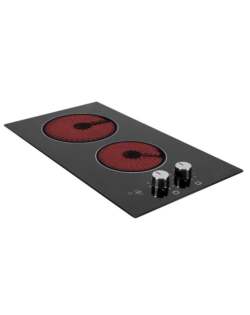 Piano cottura vetroceramica elettrico nero 2 zone Antek Samet