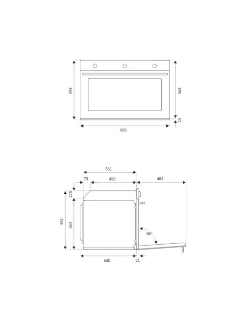 Maxi forno 90 cm incasso Bertazzoni F909PROEKN multifunzione colore carbonio classe A