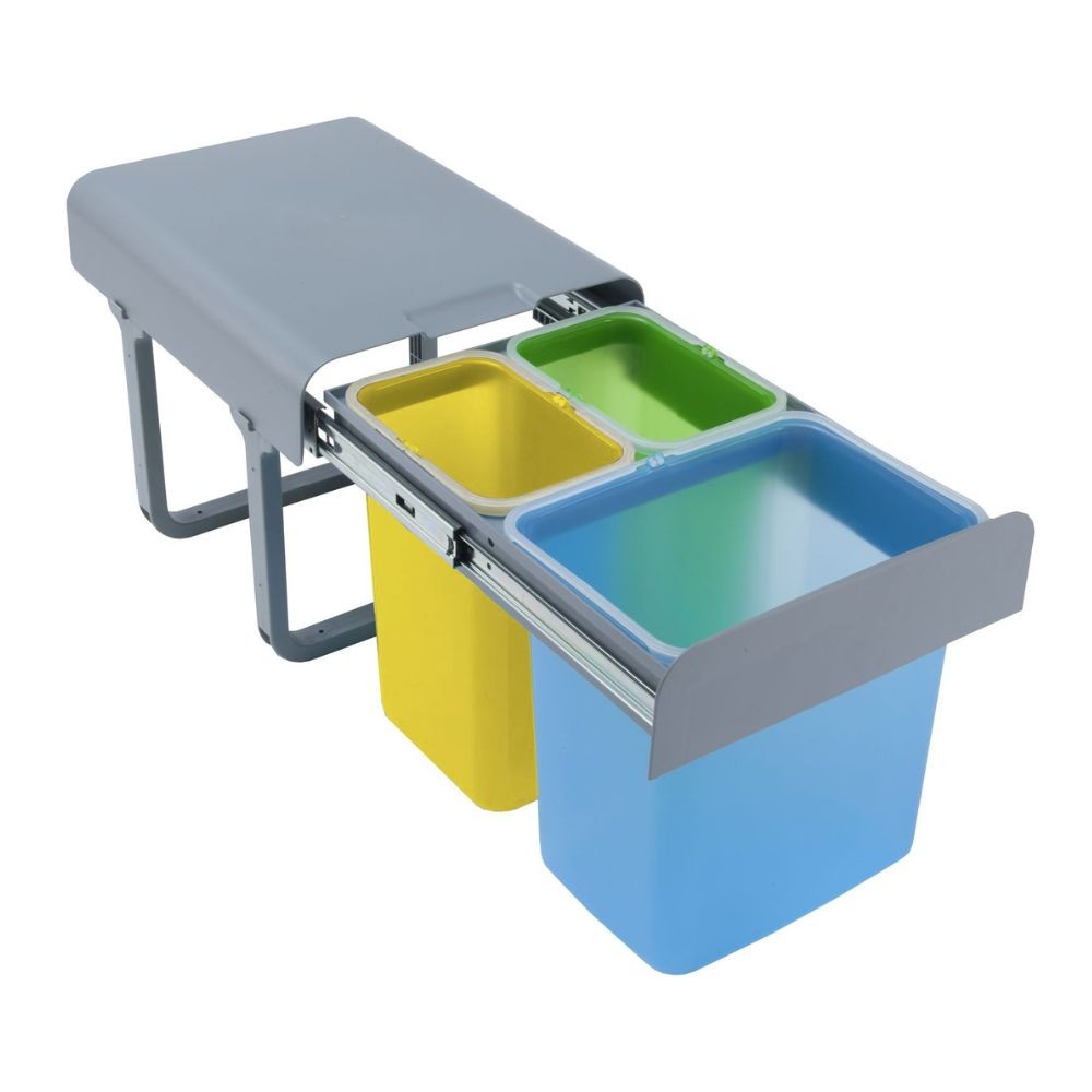 Pattumiera estraibile 3 contenitori Ekko9099 colori vari