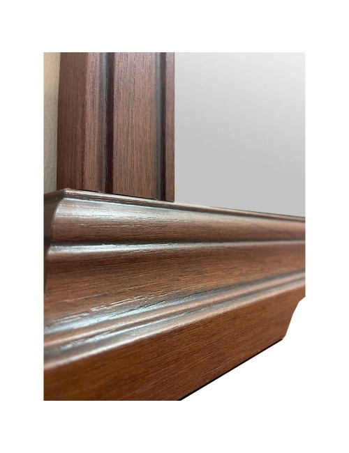 Specchiera in legno ciliegio con cornice decorativa Venere 90x4x104H